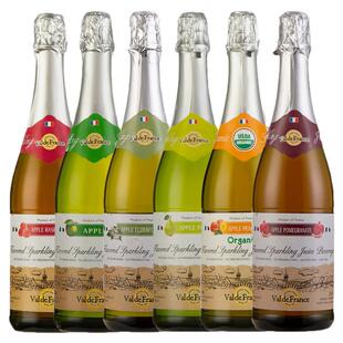 沃迪安无醇起泡酒 法国进口气泡苹果汁香梨水蜜桃树莓味 0酒精度