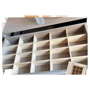 定制抽屉分隔板内衣内裤收纳盒化妆品皮带袜子衣柜隔断实木格子