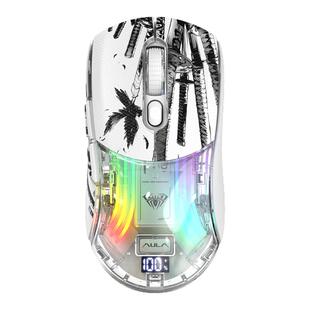 狼蛛SC630pro无线三模鼠标电竞游戏滑鼠透明办公静音带座充三角州