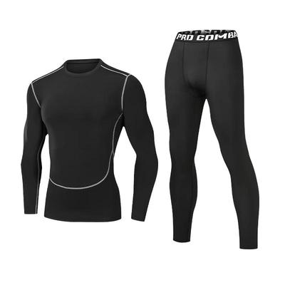 运动紧身长裤男秋冬季