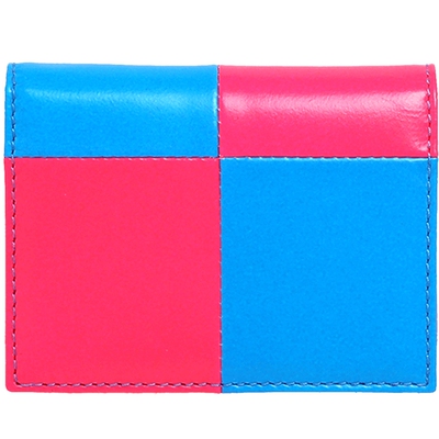 IT配件翻折钱包色彩撞色棋盘格