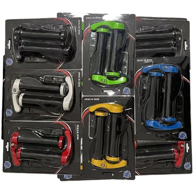 批发山地车自行车把套牛角铝合金副把橡胶防滑握把套手把骑行配件