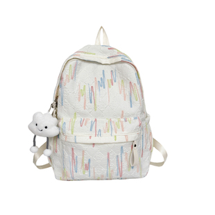 高颜值可爱双肩包学生大容量背包女书包大学生外出旅游双肩背包