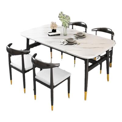 轻奢仿理石餐台现代简约