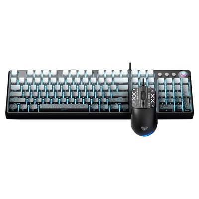 狼蛛F2088Pro机械键盘鼠标套装