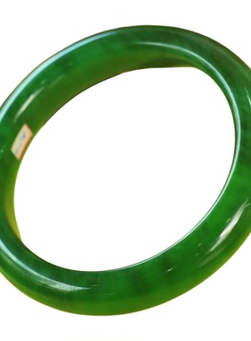 和田碧玉籽料正圈平安镯58圈口