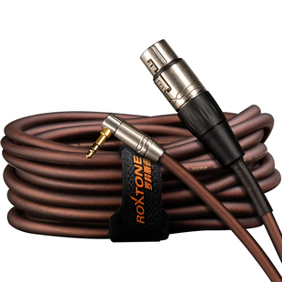 罗科斯通 3.5mm转卡侬音频线电容麦克风话筒手机电脑调音台连接线