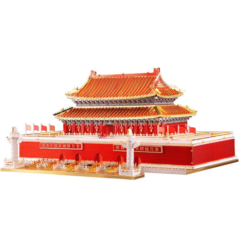北京天安门金属拼装模型