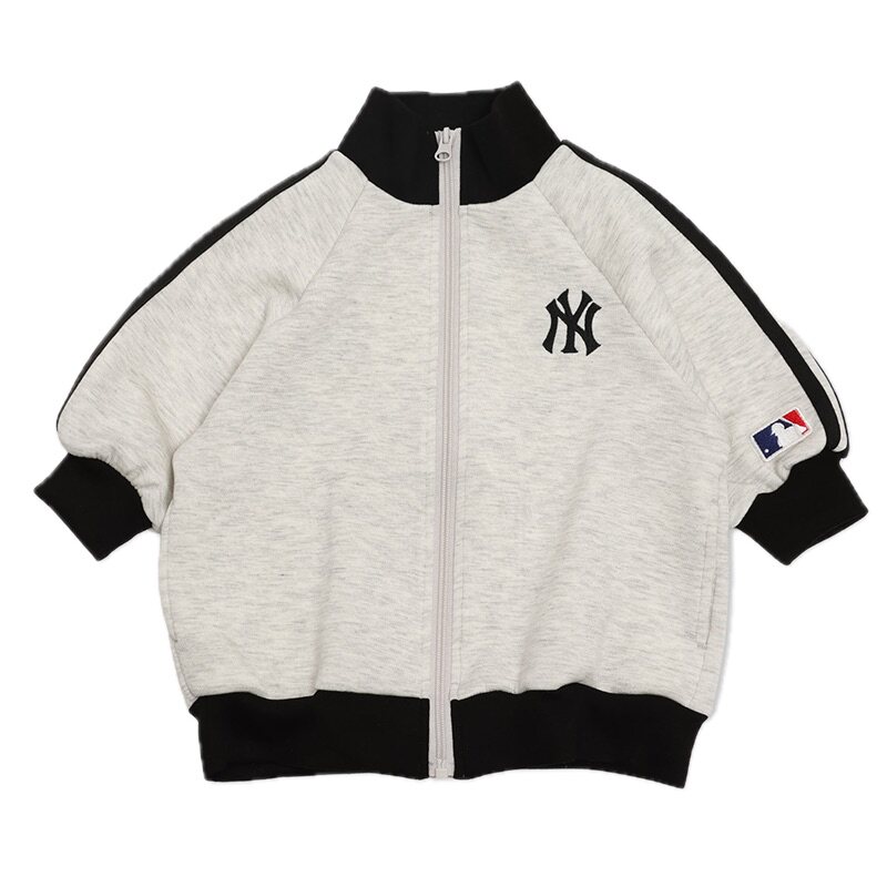 日本美国棒球联盟 MLB 2025春秋儿童刺绣logo机车服外套拉链夹克