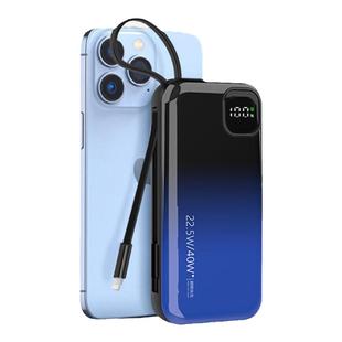 自带线的充电宝20000毫安超大容量超级快充22.5w适用华为苹果vivooppo小米手机专用超薄小巧便携一体可上飞机