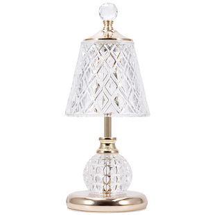 水晶台灯卧室床头柜灯轻奢2025新款高级感主卧高端氛围充电小夜灯