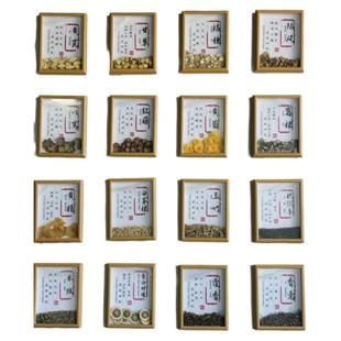 中医药标本框画框摆件中药挂画展示框礼物展示装饰中医馆文化墙