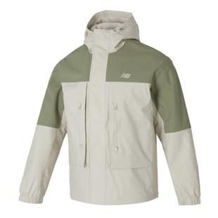 NEW BALANCE外套男2025秋季户外加绒连帽运动服梭织夹克AMJ51322