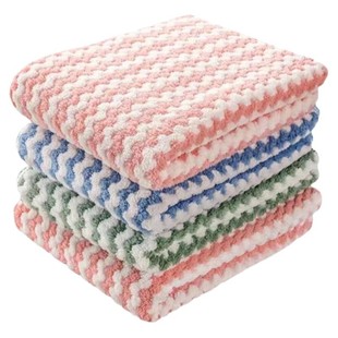 珊瑚绒抹布百洁布厨房专用刷碗神器挂式吸水不伤锅加厚珊瑚绒抹布