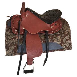 马鞍子全套马具配件纯牛皮西部耐力鞍游客鞍蒙古骑马装备马术用品