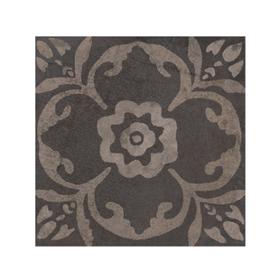 中古风复古黑色花砖地砖厨房卫生间阳台庭院瓷砖民宿咖啡厅仿古砖