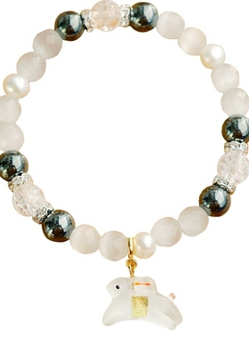 日本手串浅草寺佛珠日本现货绿檀黑檀星月菩提水晶粉晶