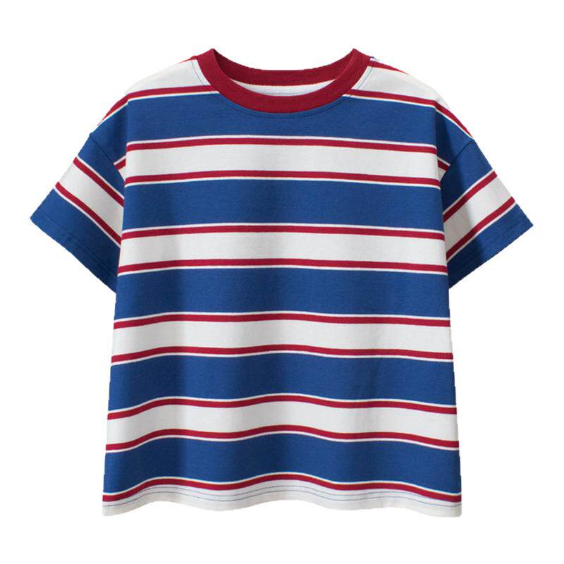 grrr品牌童装短袖衣服弹力莱卡棉