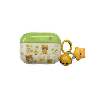 夏日可爱卡通轻松熊适用苹果耳机保护套airpods4无线蓝牙耳机壳1/2airpodpro3二代ipod耳机盒airpods3保护壳