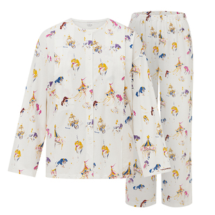 【新品】cutelife孕妇哺乳服月子服睡衣女竹棉长袖长裤家居服套装