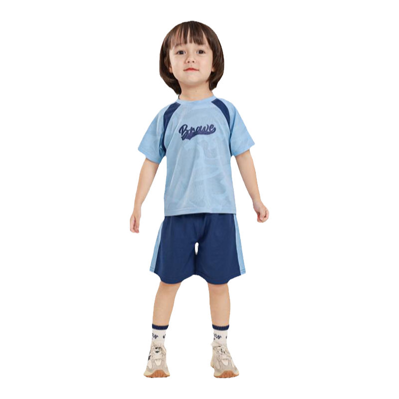 齐齐熊速干运动套装宝宝夏季