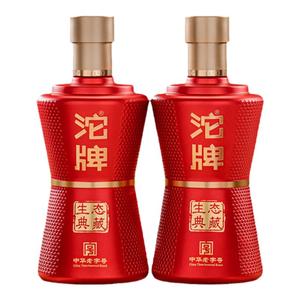 【舍得官方旗舰店】沱牌酒生态典藏52度500ml*2瓶礼盒装