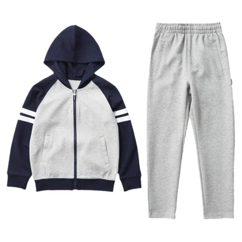 伊顿纪德连帽棒球服男女中小学生运动套装卫衣裤子学院校服15y059