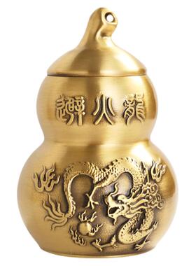 铜避火龙瓶子葫芦厨房西北角摆件