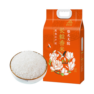 2025新米柴火大院长粒香大米2.5kg东北粳米香米家用米真空装5官旗
