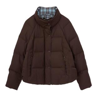 爱居兔显瘦小个子羽绒服2025年冬季新款女立领短款时尚显高外套