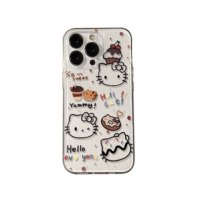 甜点KT猫太空壳情侣适用苹果17pro手机壳适用华为P80适用小米17promax手机壳适用荣耀ins风卡通高级感保护套