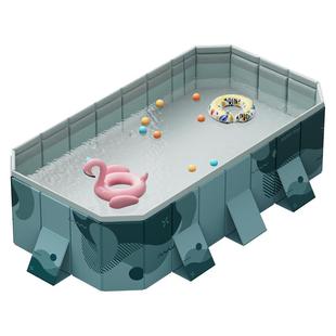 游泳池家用儿童免充气可折叠水池家庭婴儿游泳桶户外大型支架泳池