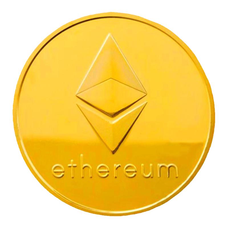ETH以太坊纪念币实物金币区块链数字货币纪念币创意礼品送人金属