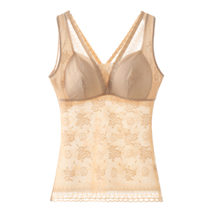 超薄塑身衣上半身收腹束腰收小肚子美背无痕免穿文胸美体束身背心