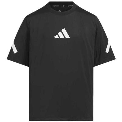 adidasT恤「真治愈」系列 户外凉感运动时尚徒步短袖  黑色