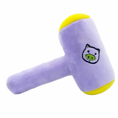 卡通动物可爱棒锤子按摩毛绒玩具