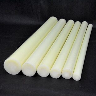尼龙棒白色实心圆柱耐磨MC浇铸尼龙棒高强度塑料棒加工PA66尼龙销