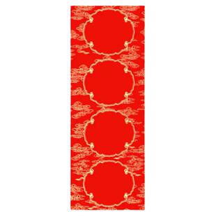 宣纸蜡染万年红对联四言春联吉语斗方加厚红纸门对子空白手写挥春