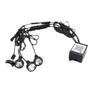 电动车外卖车爆闪led彩灯尾灯摩托车氛围灯蓝牙可调飞机灯APP控制