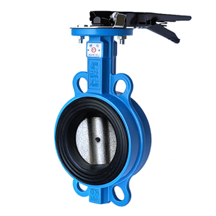 手柄对夹式蝶阀手动阀门d71x-16球墨铸铁快装软密封不锈钢DN65 80