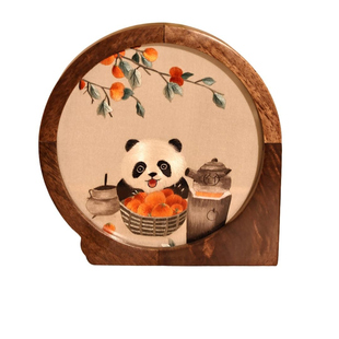 送外国人礼物湘绣苏绣双面绣摆件桌面装饰品手工刺绣创意商务礼品