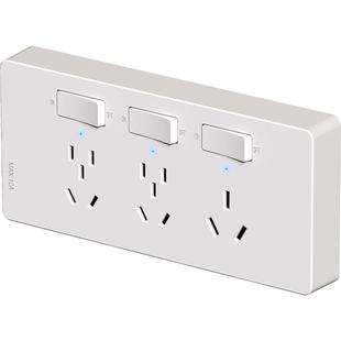 扩展插座4000W大功率16A空调热水器厨房家用拓展不带线插排插线板