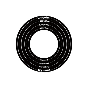LRhythm架子鼓止音圈泛音圈10 12 14 16寸军鼓静音弱音带鼓皮套