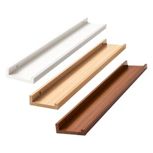 实木一字板墙上置物架免打孔木板松木架子层板墙壁挂墙面家用隔板