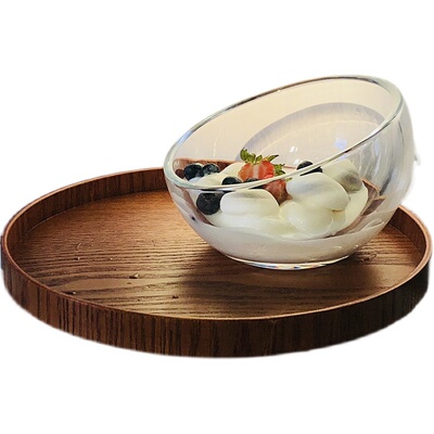 ins风斜口蔬菜水果碗麦片早餐