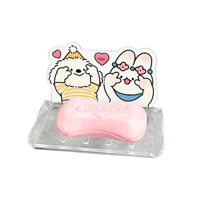 卡通可爱沥水肥皂盒壁挂免打孔