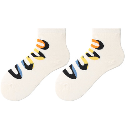 袜子男ins春秋滑板运动黑色