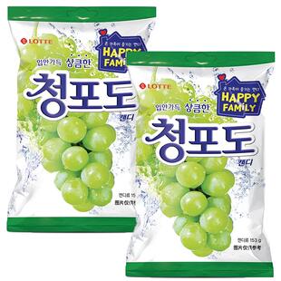 乐天Anytime牛奶味薄荷糖果木糖醇硬糖韩国进口休闲零食品喜糖