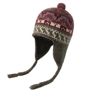 费尔岛风复古提花羊毛针织护耳帽子女冬季可爱保暖毛线辫子雷锋帽