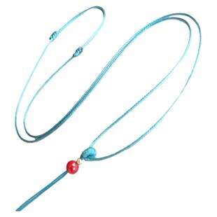 吊坠挂绳挂脖男女细项链绳翡翠珠宝朱砂玉坠绳玉佩挂件绳手工皮绳